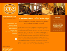Tablet Screenshot of cb2bistro.com
